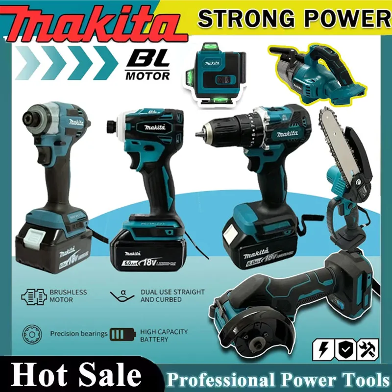 Impact Driver Cordless - Makita Cordless Power Tools Kit Portable