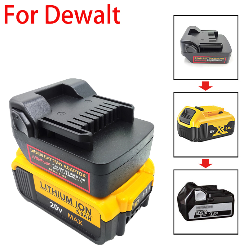 Power Tools Battery Adapter - For Dewalt 18V/20V DCB Series Lithium-ion