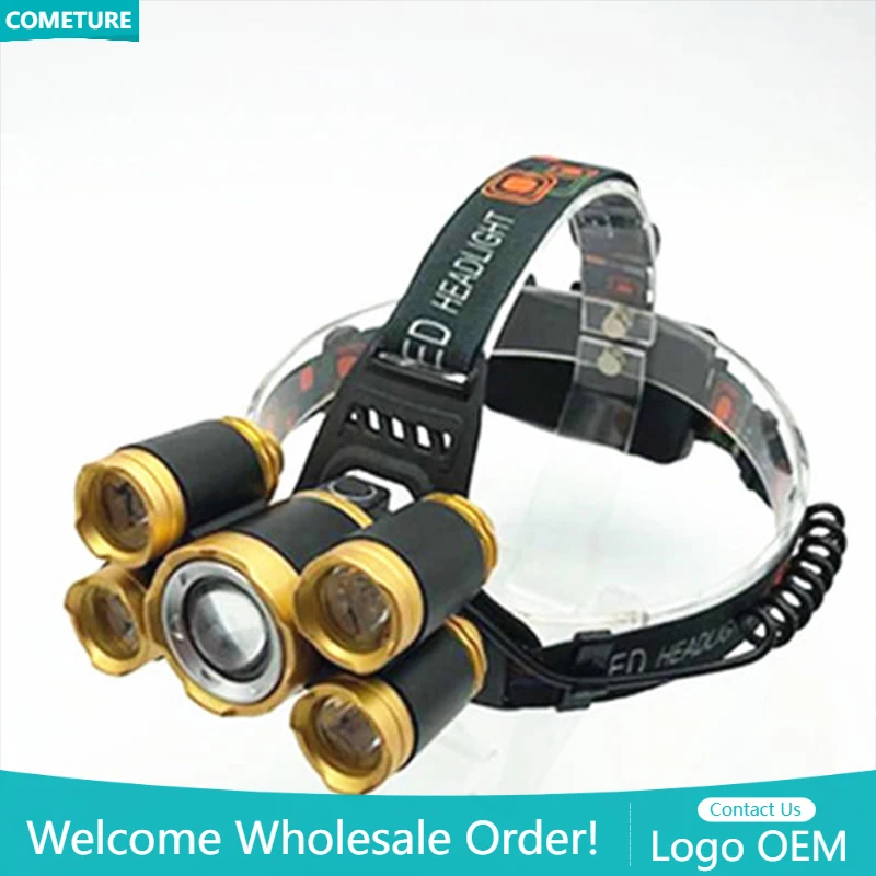 5LED T6 Head Lamp Zoom Flashli - đánh giá và giá Power Tools Zoom