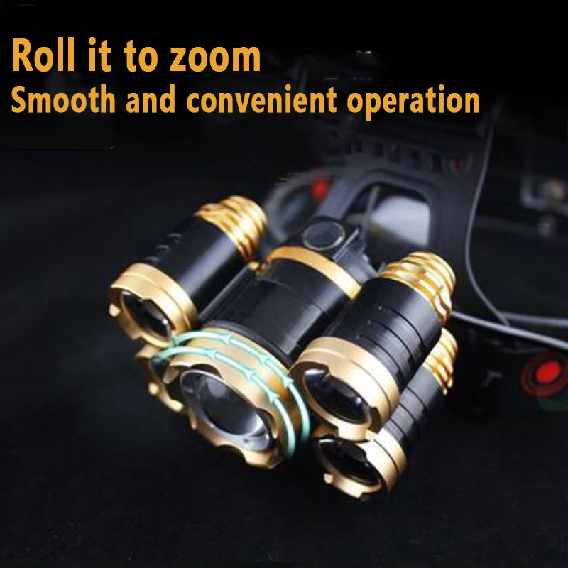5LED T6 Head Lamp Zoom Flashli - đánh giá và giá Power Tools Zoom
