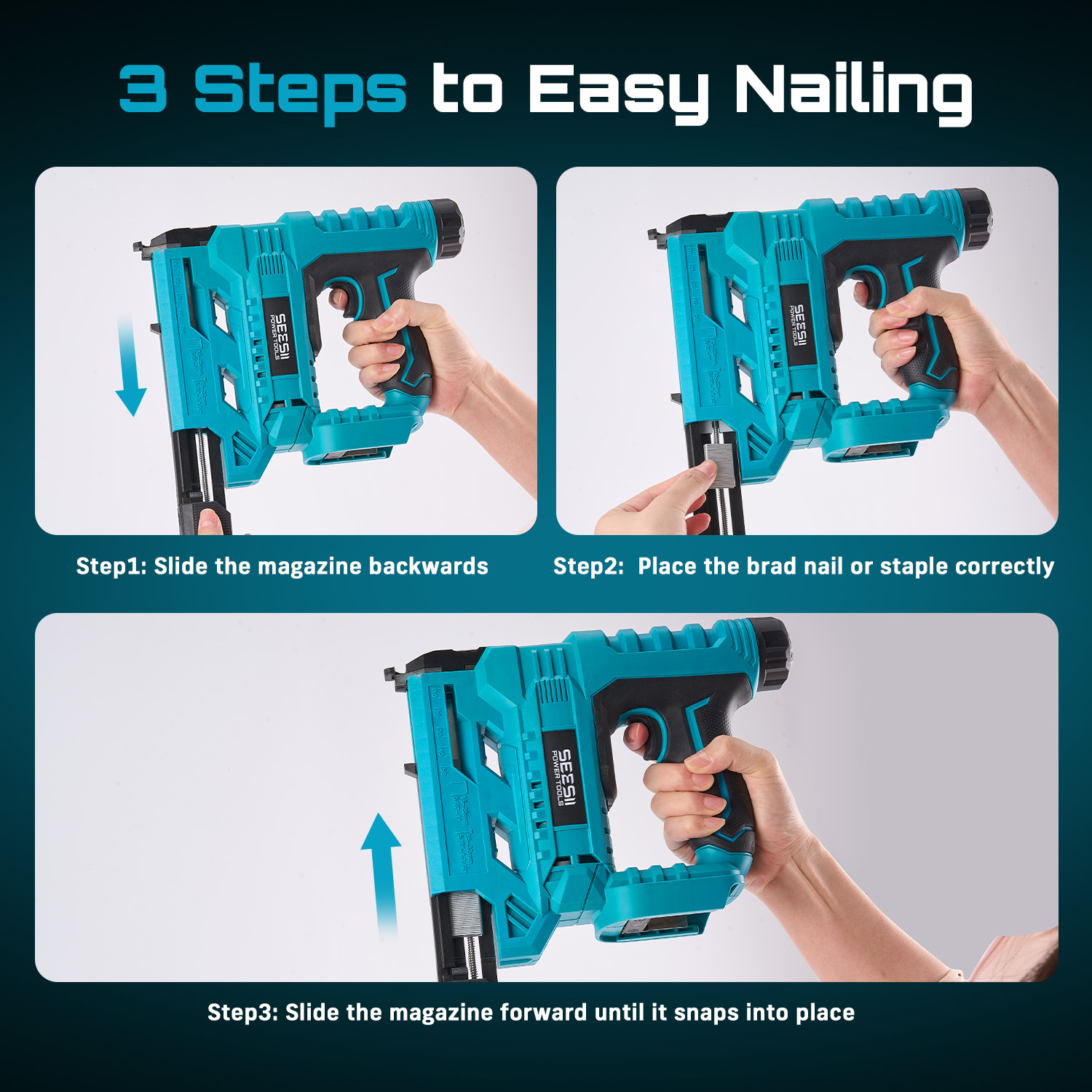 SEESII Electric Nail Gun Cordl - đánh giá và giá Power Tools Woodworking