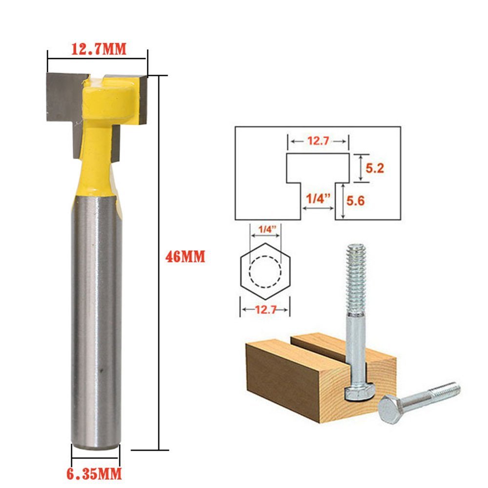A11I 1/4 inch Shank T-Slot Cut - đánh giá và giá Power Tools Woodworking