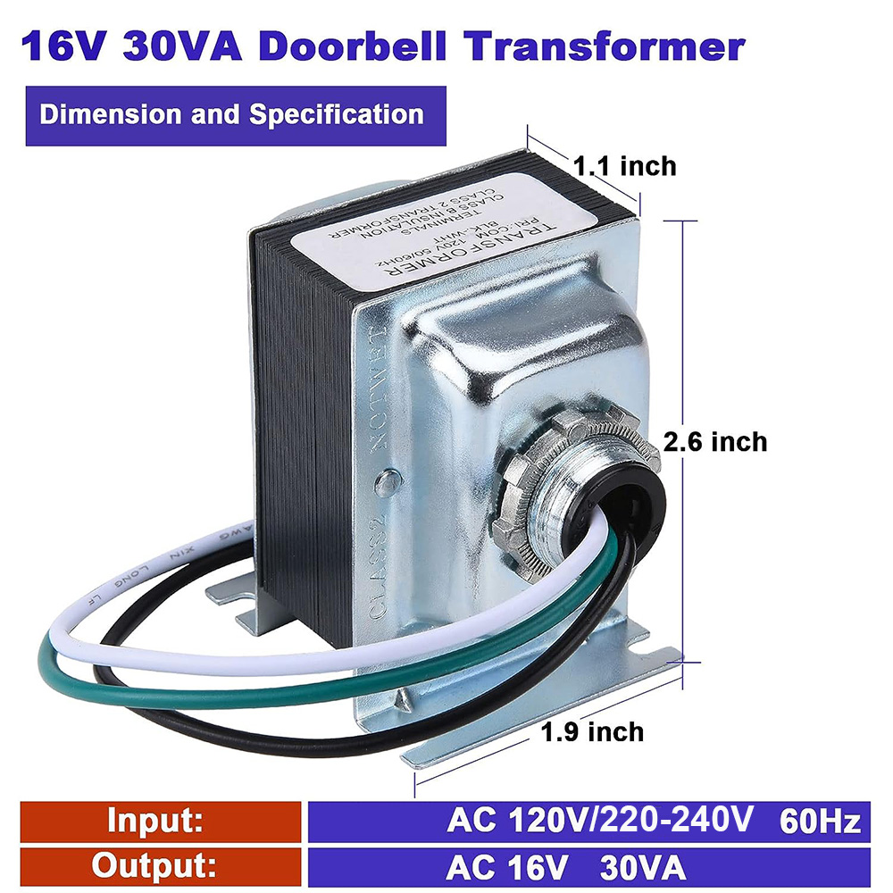 16V 30VA Doorbell Transformer  - đánh giá và giá Power Tools Pro