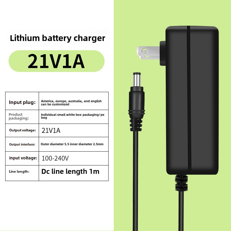 DC 21V 2A Power Supply Adapter - đánh giá và giá Power Tools Battery Adapter