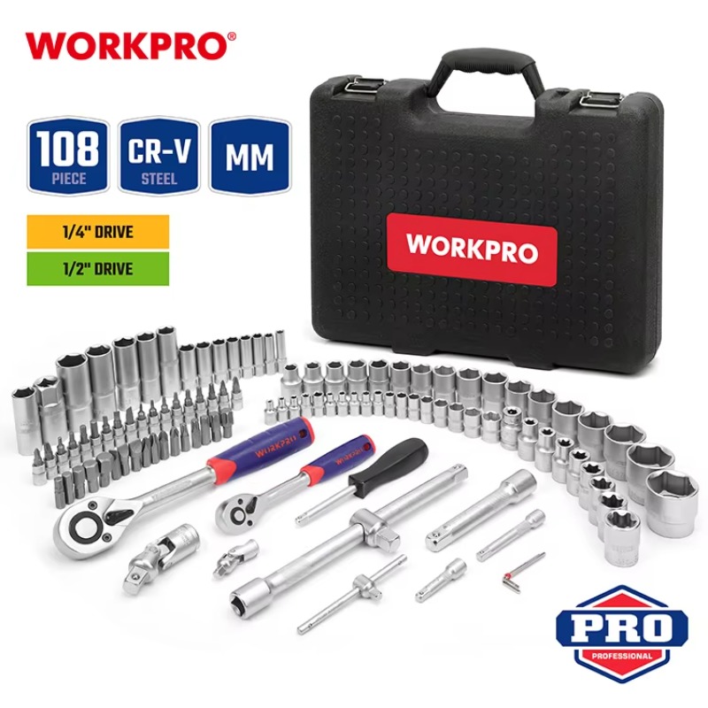 108pcs Professional Mechanics  - đánh giá và giá Power Tools Repairs