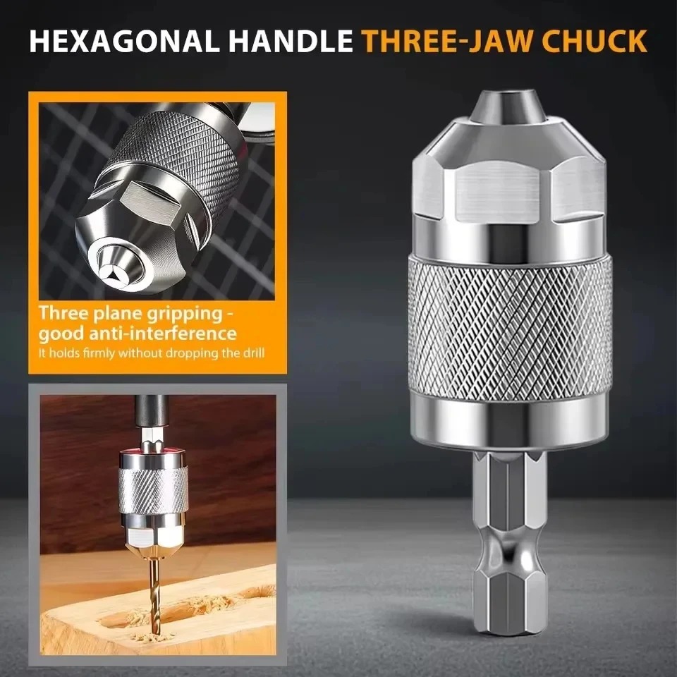 3-Jaw Keyless Drill Chuck Adap - đánh giá và giá Power Tools Woodworking