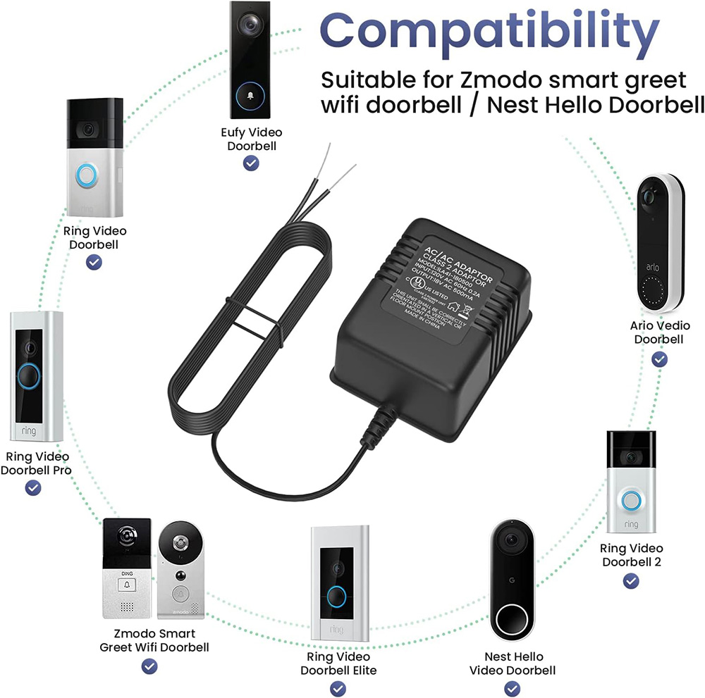 18V 500mA Doorbell Adapter, Vi - đánh giá và giá Power Tools Pro